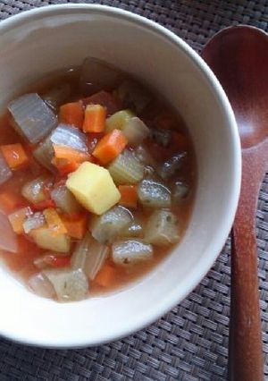 ☆冬に嬉しい♪♪ごろごろ野菜のスープ-レシピのメイン写真
