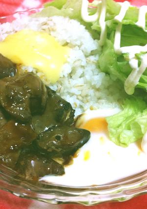 焼き鳥レバー串のワンプレートランチ1人飯-レシピのメイン写真