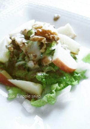 白菜とりんごの胡麻ダレ風味-レシピのメイン写真