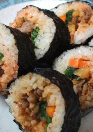 やみつき、おいしぃ韓国風海苔巻き★-レシピのメイン写真
