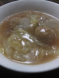 白菜と肉団子のショウガ煮込み-レシピのメイン写真