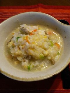 温まる!卵雑炊♪鶏がらスープの素×白だし-レシピのメイン写真