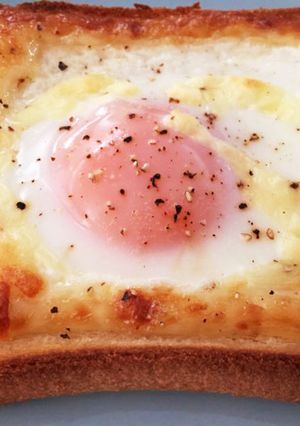 がっつりメダマヨトースト-レシピのメイン写真