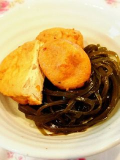 簡単♬切り昆布とがんもの煮物-レシピのメイン写真