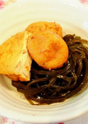 簡単♬切り昆布とがんもの煮物-レシピのメイン写真