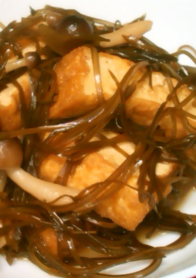 切り昆布と厚揚げのシメジ煮♪-レシピのメイン写真