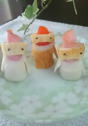簡単♪キャラ弁おかず☆竹輪星人★飾り切り-レシピのメイン写真