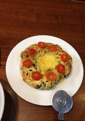 クリスマスリースのパン-レシピのメイン写真