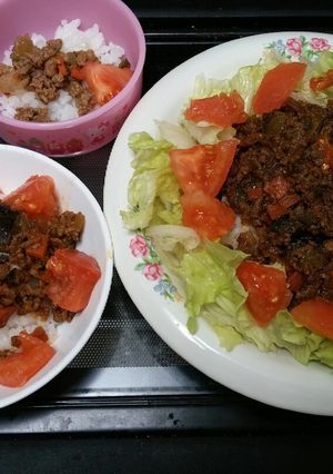 家にある材料で簡単♪親子の♪タコスライス-レシピのメイン写真
