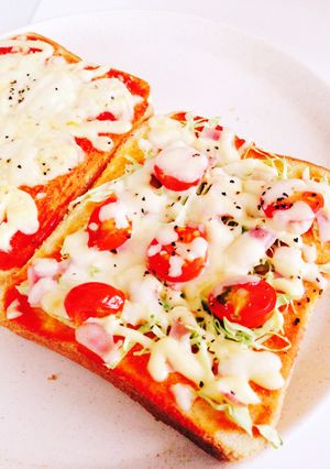ある物でピザトースト-レシピのメイン写真