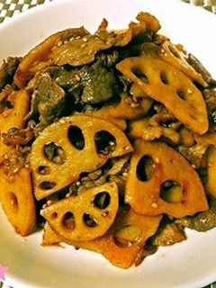 ★簡単!豚肉とれんこんの甘酢炒め★-レシピのメイン写真