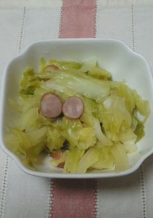 キャベツとウインナーのコンソメ煮-レシピのメイン写真