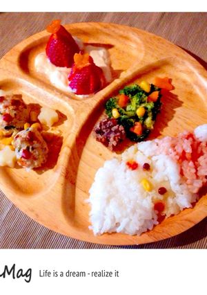 クリスマスな可愛い離乳食♡♥︎-レシピのメイン写真
