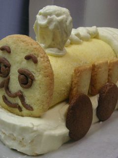 トーマス風デコレーションケーキ♪-レシピのメイン写真