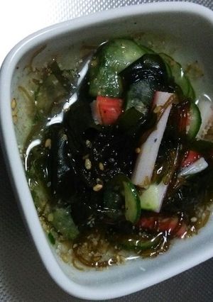 もずく酢で和えるだけ！ 簡単酢の物-レシピのメイン写真