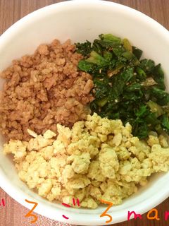 丼.01~三色丼-レシピのメイン写真