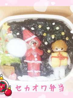 キャラ弁・セカオワのり弁当クリスマス♪-レシピのメイン写真