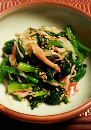 ★隠し味は焼肉たれ★ほうれん草お浸し-レシピのメイン写真