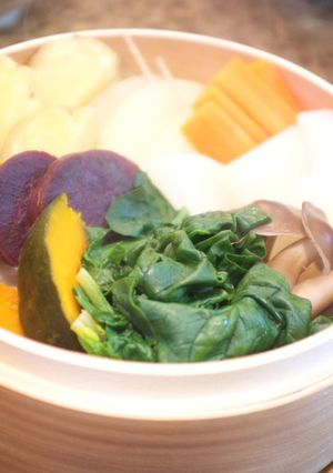 いろいろ冬野菜のせいろ蒸し-レシピのメイン写真