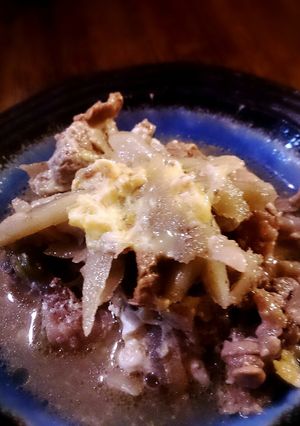 牛肉とゴボウの柳川煮-レシピのメイン写真