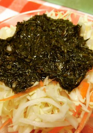 あかもくとキャベツのサラダ♪-レシピのメイン写真