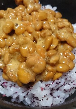 梅ゆかりで納豆ごはん♡-レシピのメイン写真