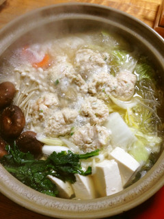 昆布のお出汁と鶏のつみれのあったかお鍋♡-レシピのメイン写真