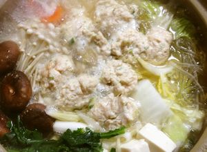 昆布のお出汁と鶏のつみれのあったかお鍋♡-レシピのメイン写真