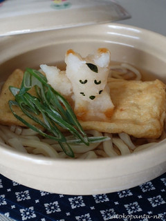 可愛い大根おろしアートきつねさんうどん鍋-レシピのメイン写真