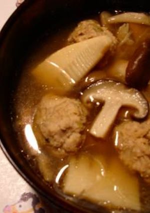 肉団子ときのこのスープ-レシピのメイン写真