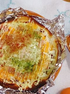 お好み焼き風トルティーヤピザ。-レシピのメイン写真