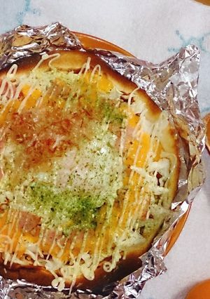 お好み焼き風トルティーヤピザ。-レシピのメイン写真