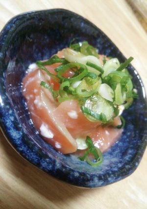 サーモンで♡日本酒おつまみ-レシピのメイン写真