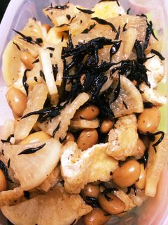 大根とひじき豆のぱっと炒め!-レシピのメイン写真