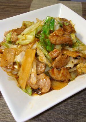 キャベツと豚肉の甘辛味噌いため-レシピのメイン写真