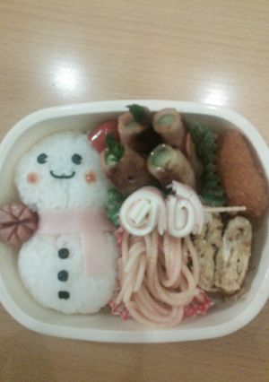 雪だるまのおにぎり♪-レシピのメイン写真
