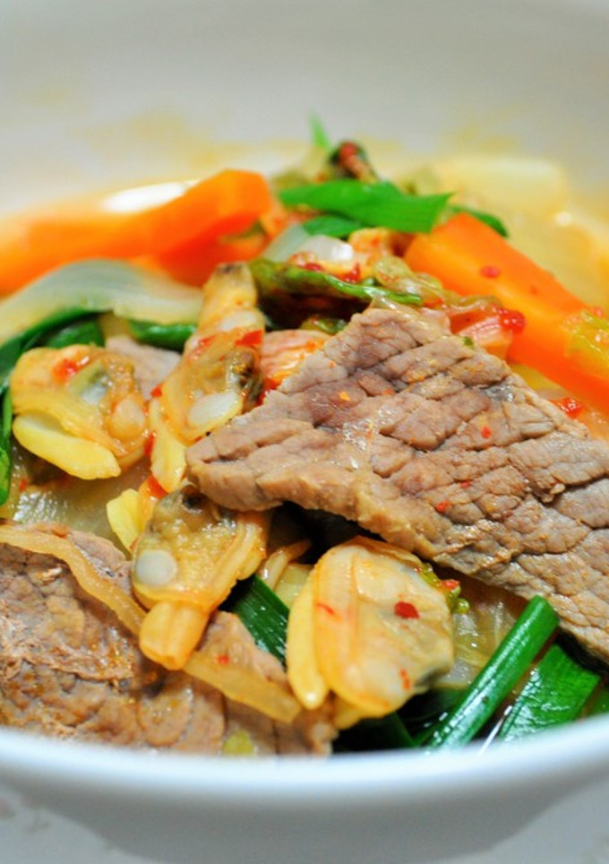 牛肉とあさりのキムチ煮-レシピのメイン写真