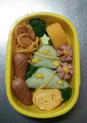 クリスマスツリーのお弁当-レシピのメイン写真