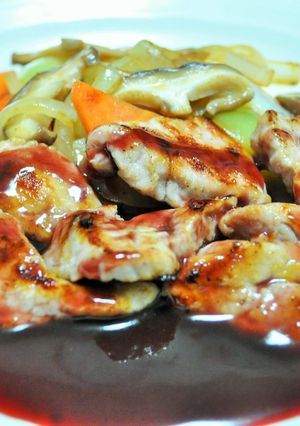 豚肉の赤ワインソース-レシピのメイン写真
