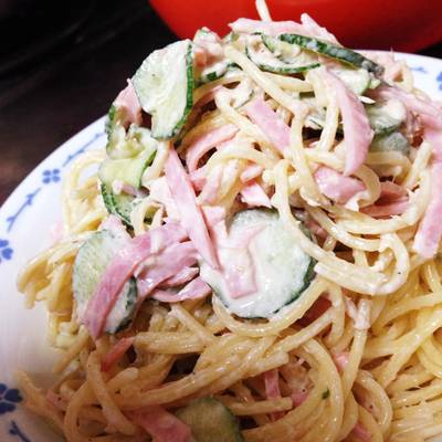 簡単っ☆我が家のスパゲッティサラダ