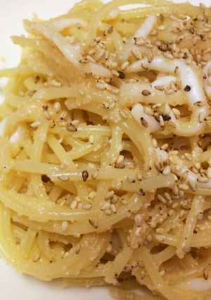 簡単！子供も大好き！イカ明太子パスタ-レシピのメイン写真