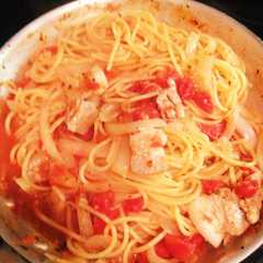 トマトソースパスタ-レシピのメイン写真