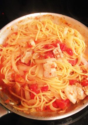 トマトソースパスタ-レシピのメイン写真