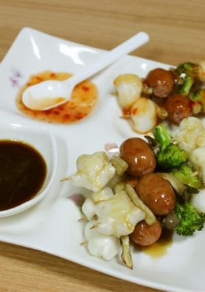 健康おやつ・紅参餅串焼き!-レシピのメイン写真