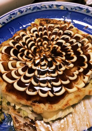 材料これだけ！シンプルお好み焼き-レシピのメイン写真