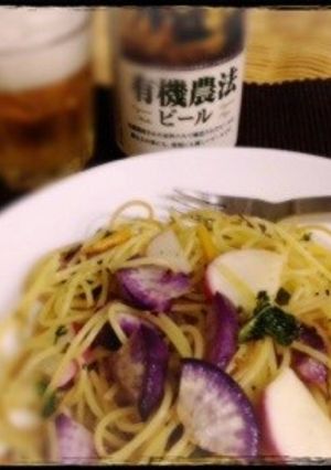 シンプル☆カブのペペロンチーノ-レシピのメイン写真