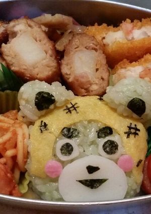 妖怪ウォッチ ケマモン キャラ弁-レシピのメイン写真