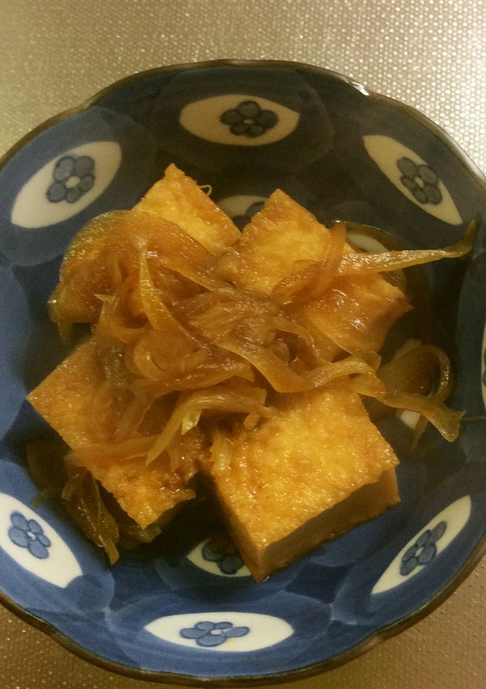 厚揚げと玉ねぎの煮物-レシピのメイン写真