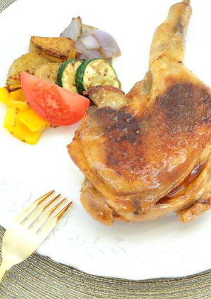 フライパンで!骨付きローストチキンタレ-レシピのメイン写真