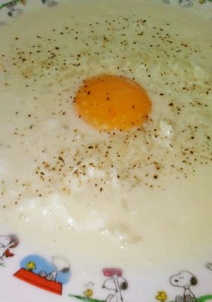 お冷ごはんを温かく！豆乳チーズリゾット♪-レシピのメイン写真